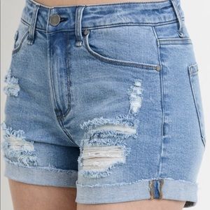 Denim shorts